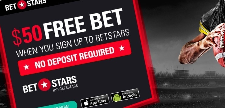 BetStars NJ $50 Free No Deposit