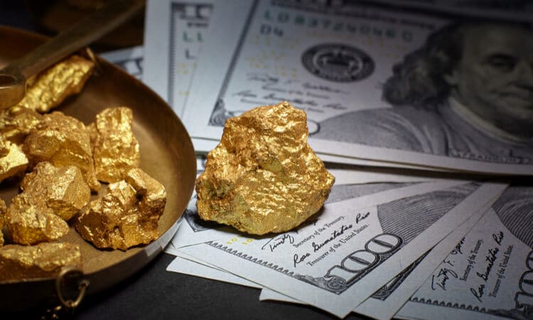 gold nugget money
