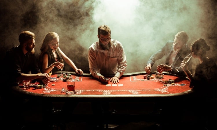 smoking casino poker