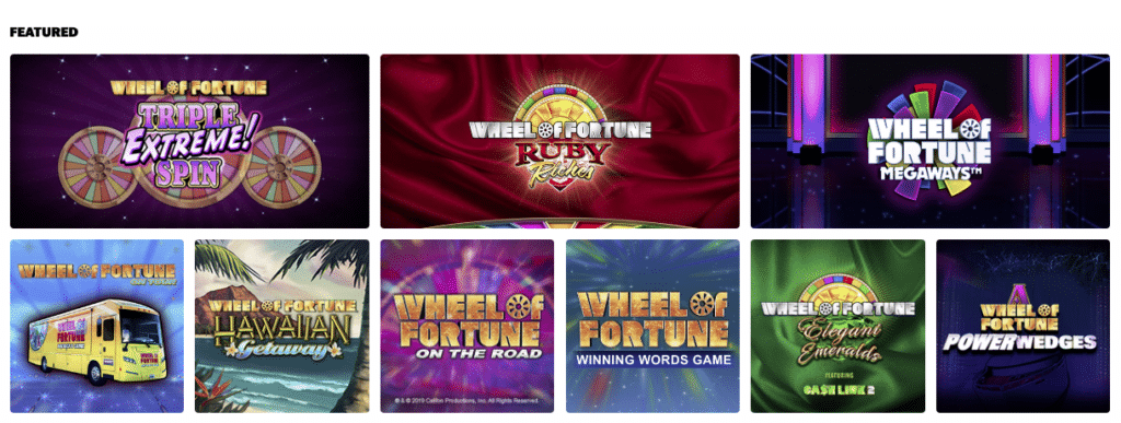 wheel of fortune slot games